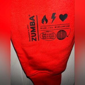 Zumba Fitness Men's Vibrant Red Crewneck Sweater